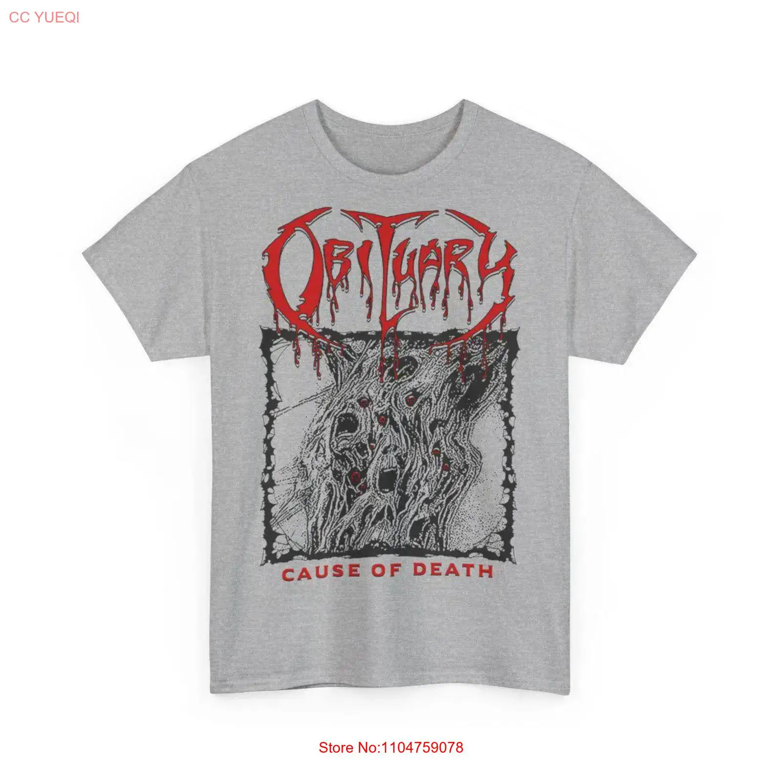 Vintage Fashion Obituaries - OBITUARY 사망 원인 빈티지 디자인 티셔츠