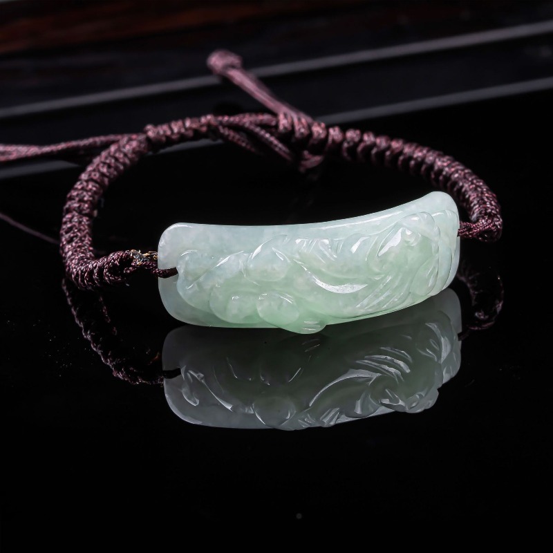 Vintage Fashion Jewelry - 버마산 비취석 픽시우 팔찌 수공예 천연