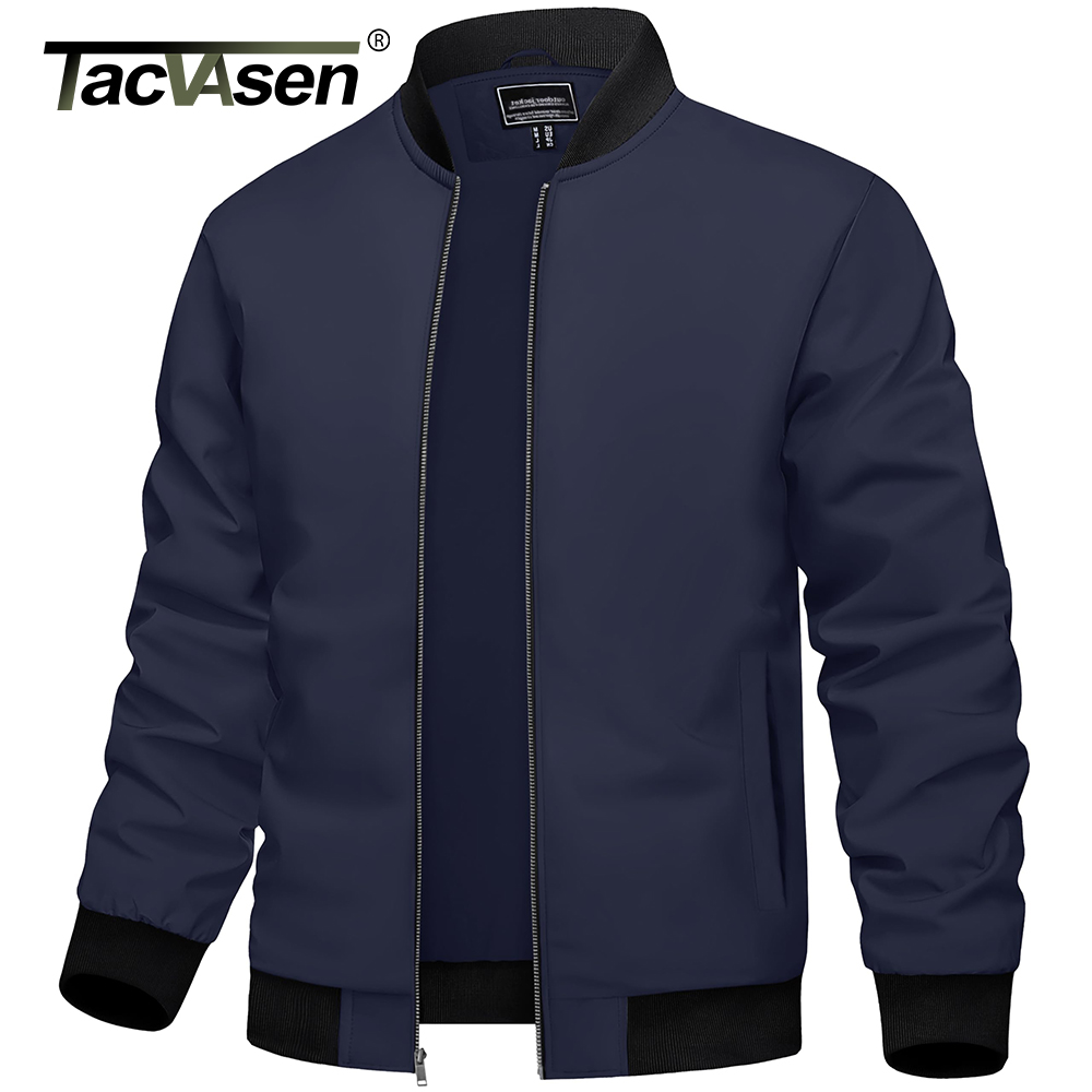 Varsity Jacket Wool - TACVASEN 남성용 대표팀 재킷, 경량 방풍