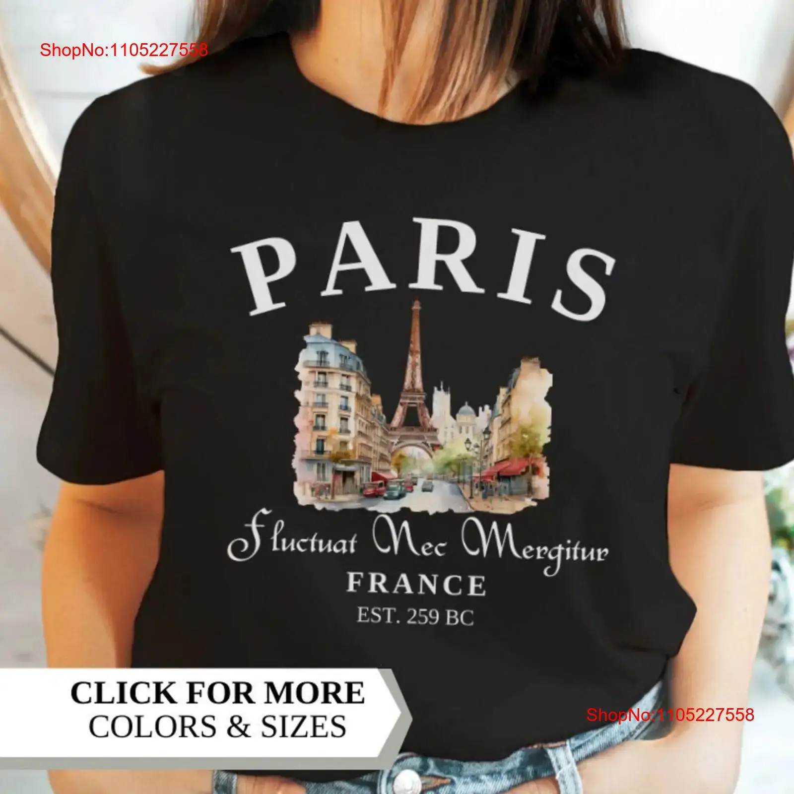 Vintage Fashion Paris - 파리 티셔츠 프랑스 여행 빈티지 휴가