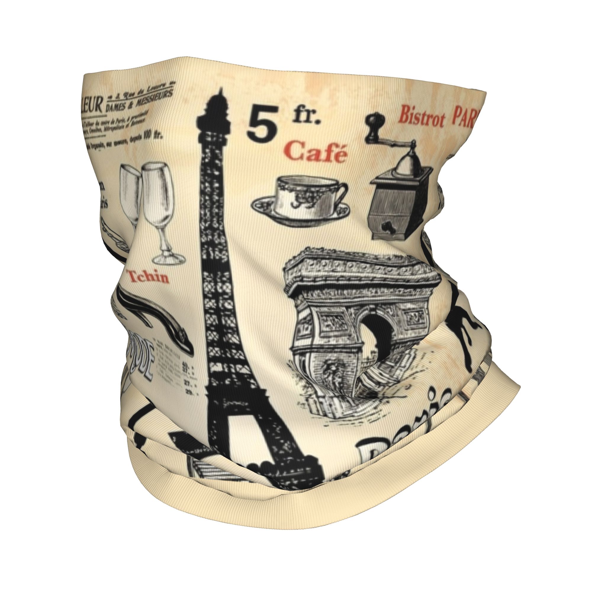 Vintage Fashion Paris - 맞춤형 빈티지 파리 에펠탑 반다나 겨울