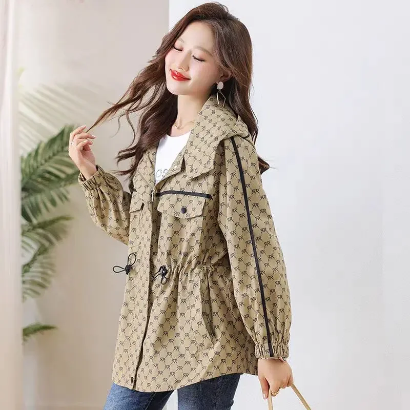 Vintage Fashion For Sale - 여성용 바람막이 재킷, 용수철 가을 루즈한