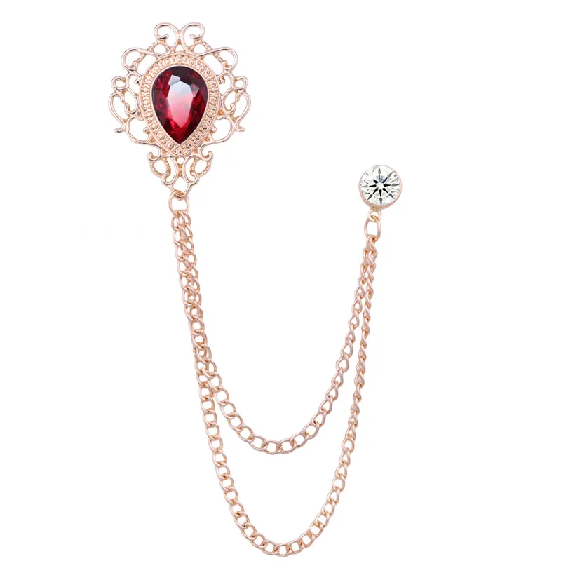 뉴 빈티지 태슬 체인 라인스톤 크리스탈 라펠 핀 - 유 - Vintage Fashion Jewelry 리뷰 및 가격