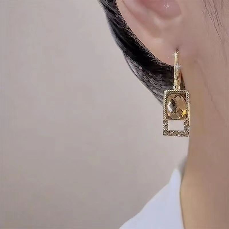 925 실버 바늘 한국 패션 지르콘 드롭 귀걸이 여성용 - Vintage Fashion Trends 리뷰 및 가격
