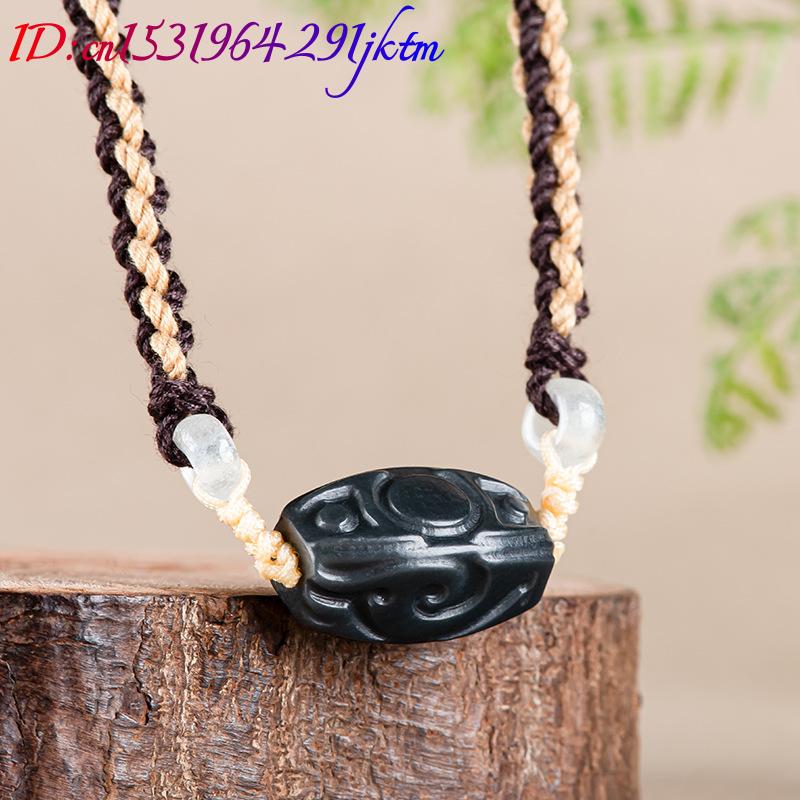 헤티안 옥 조각 비즈 펜던트 목걸이 빈티지 패션 액세서 - Vintage Fashion Jewelry 리뷰 및 가격