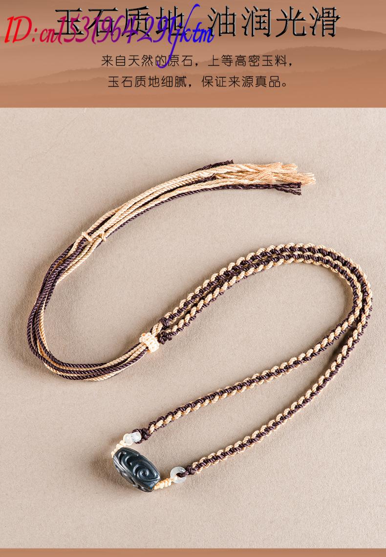 헤티안 옥 조각 비즈 펜던트 목걸이 빈티지 패션 액세서 - Vintage Fashion Jewelry 리뷰 및 가격