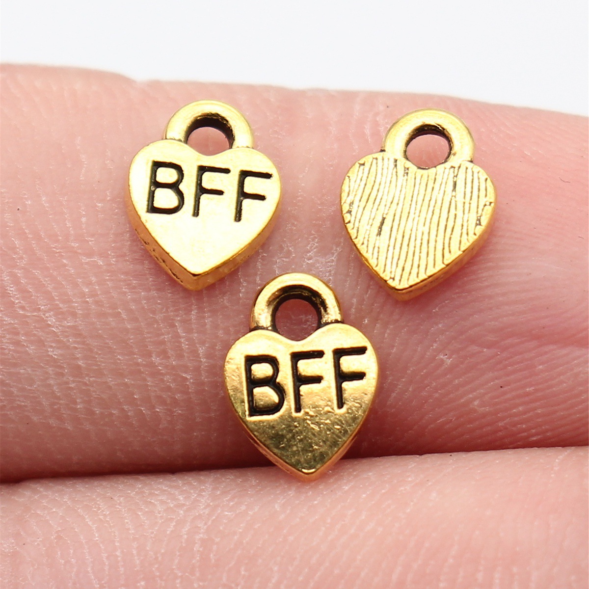 40pcs 9.3x7mm 앤티크 골드 컬러 Bff Be - Vintage Fashion Jewelry 리뷰 및 가격