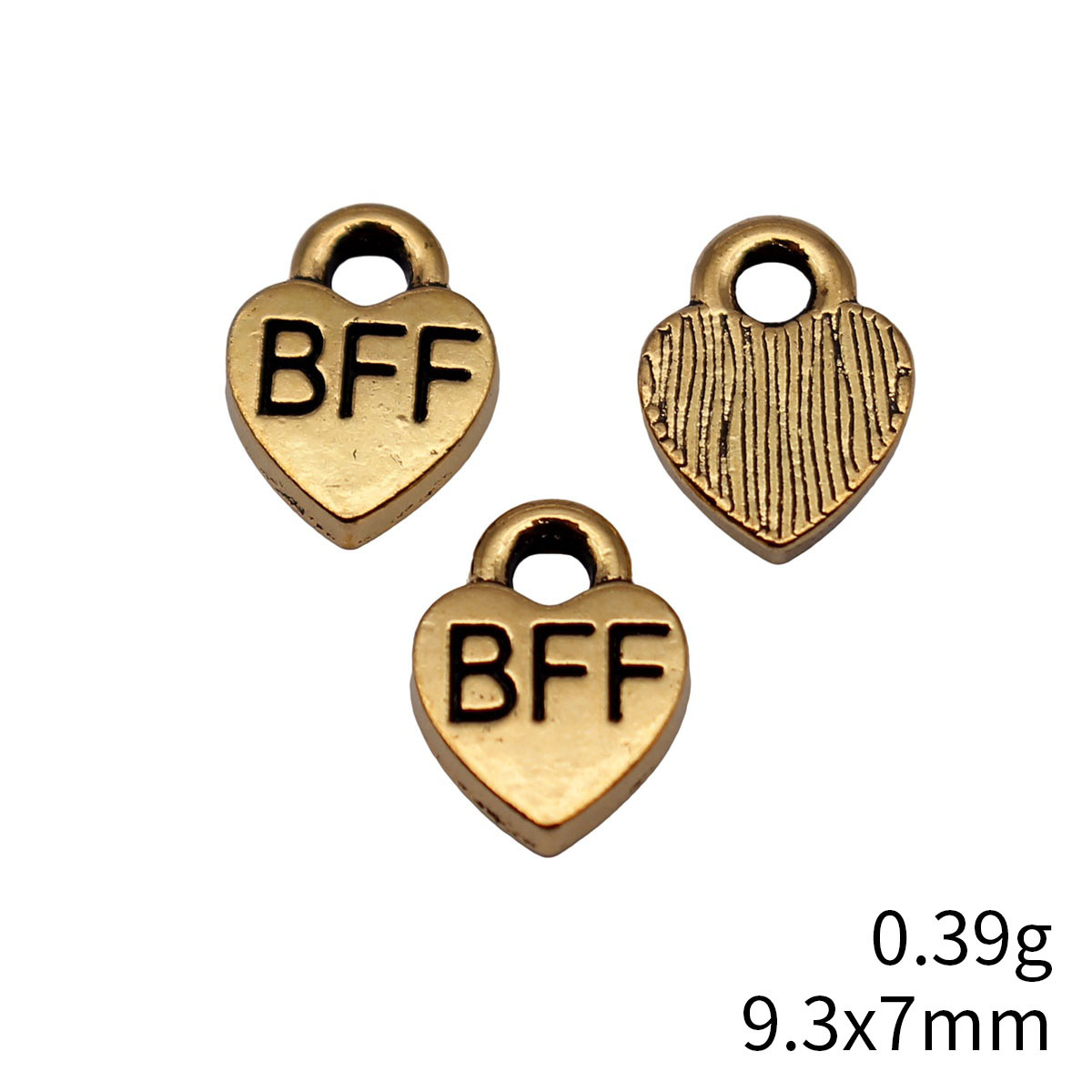 40pcs 9.3x7mm 앤티크 골드 컬러 Bff Be - Vintage Fashion Jewelry 리뷰 및 가격