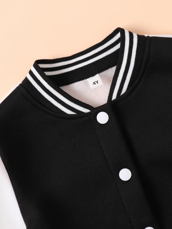남아용 흑백 레터 'A' 바시티 재킷 및 스웨트팬츠 투 - Varsity Jacket Wool 리뷰 및 가격