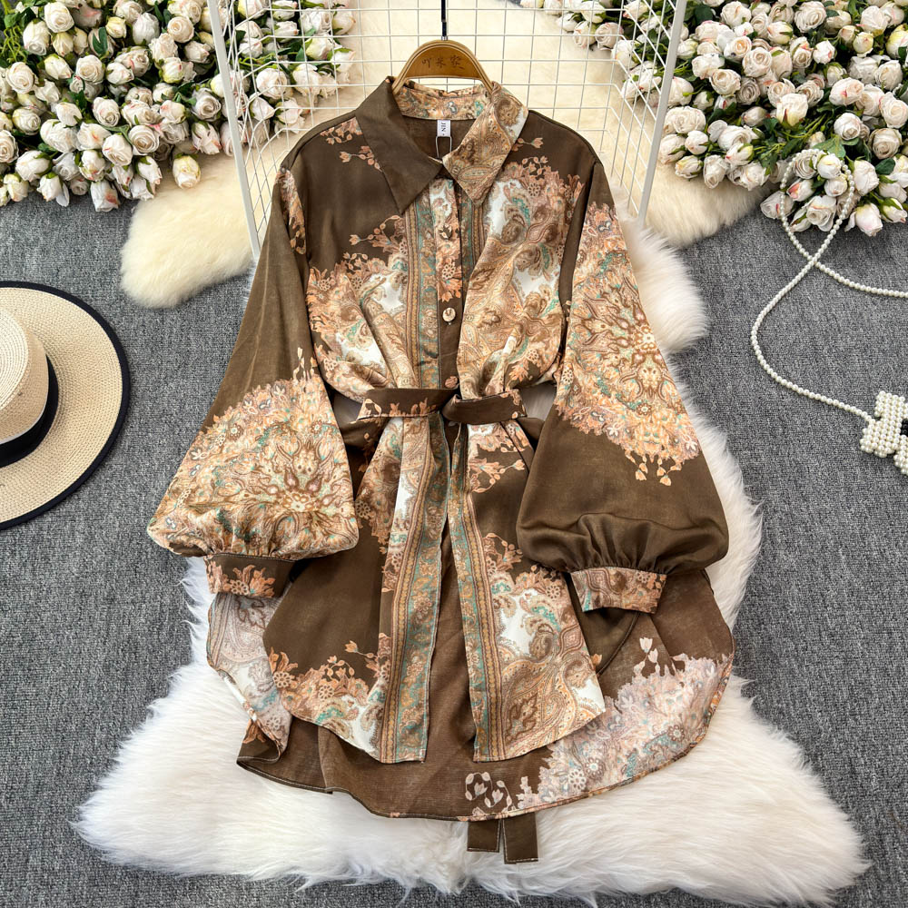 여성용 빈티지 라펠 넥 긴팔 셔츠, 중간 길이 작업 상 - Vintage Fashion Trends 리뷰 및 가격