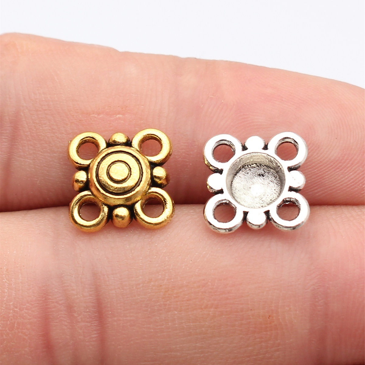 WYSIWYG 20pcs 15x15mm 앤틱 실버 컬러 - Vintage Fashion Jewelry 리뷰 및 가격
