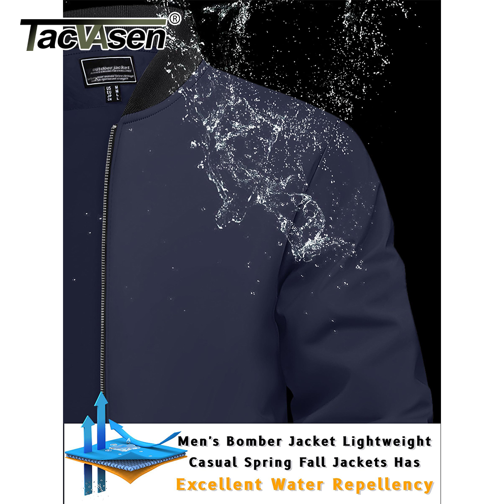 TACVASEN 남성용 대표팀 재킷, 경량 방풍 풀 집 - Varsity Jacket Wool 리뷰 및 가격