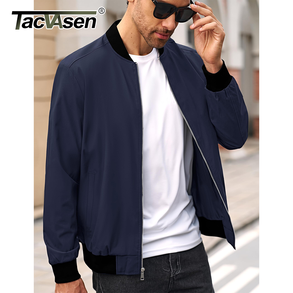 TACVASEN 남성용 대표팀 재킷, 경량 방풍 풀 집 - Varsity Jacket Wool 리뷰 및 가격