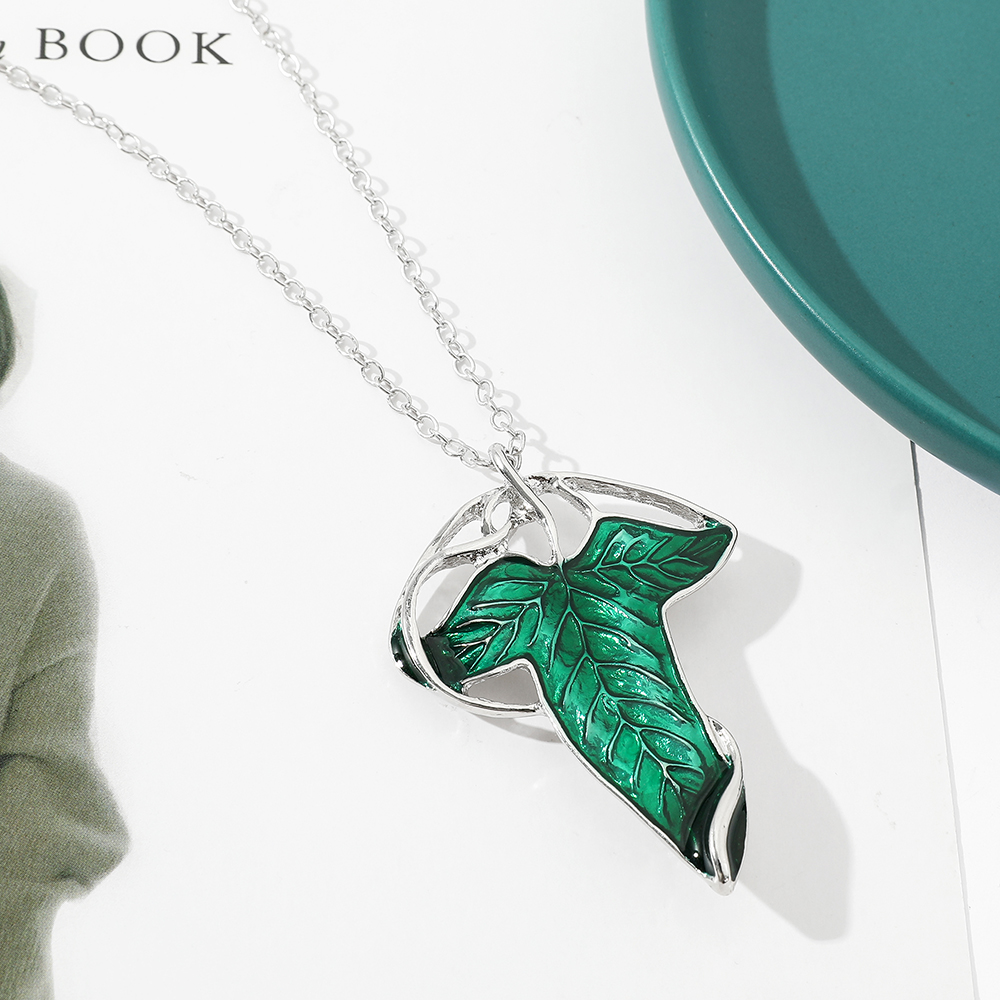 빈티지 그린 리프 펜던트 목걸이 여성을 위한 절묘한 엘 - Vintage Fashion Jewelry 리뷰 및 가격