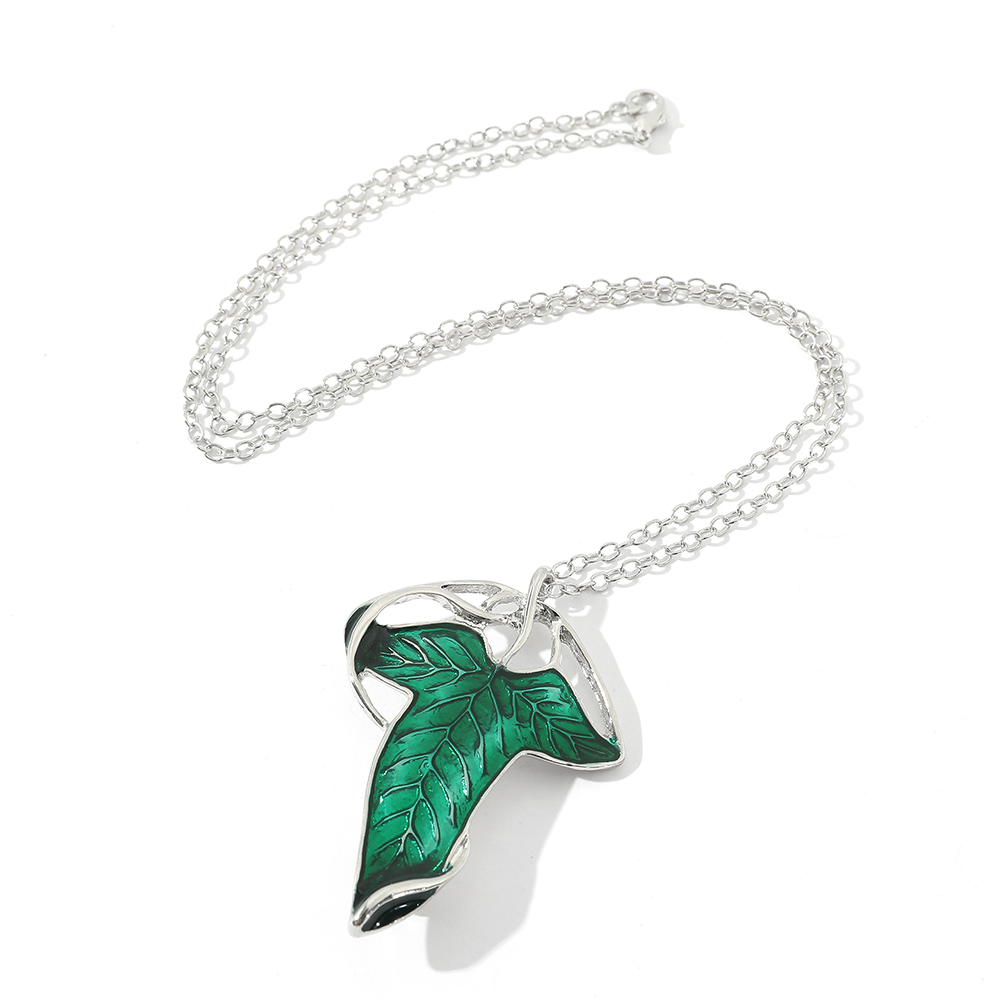 빈티지 그린 리프 펜던트 목걸이 여성을 위한 절묘한 엘 - Vintage Fashion Jewelry 리뷰 및 가격