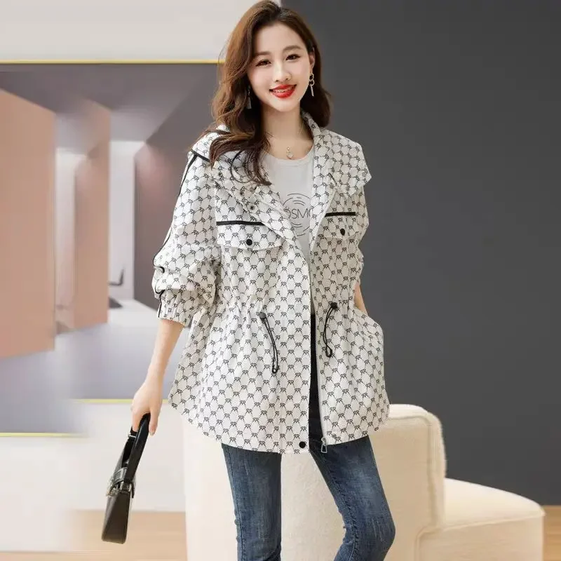 여성용 바람막이 재킷, 용수철 가을 루즈한 여성 코트, - Vintage Fashion For Sale 리뷰 및 가격