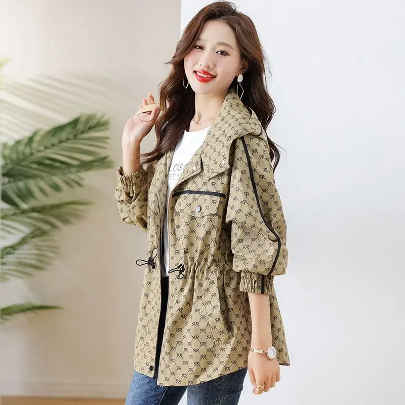 여성용 바람막이 재킷, 용수철 가을 루즈한 여성 코트, - Vintage Fashion For Sale 리뷰 및 가격
