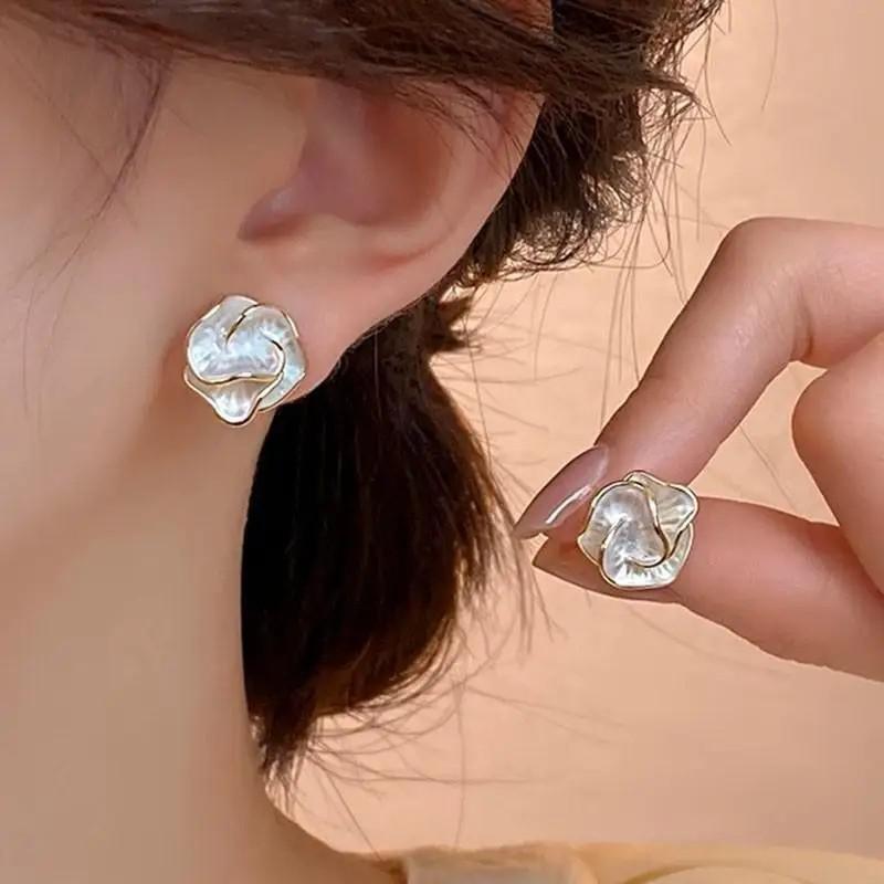 925 실버 바늘 빈티지 보라색 오일 드롭 꽃 귀걸이, - Vintage Fashion Trends 리뷰 및 가격