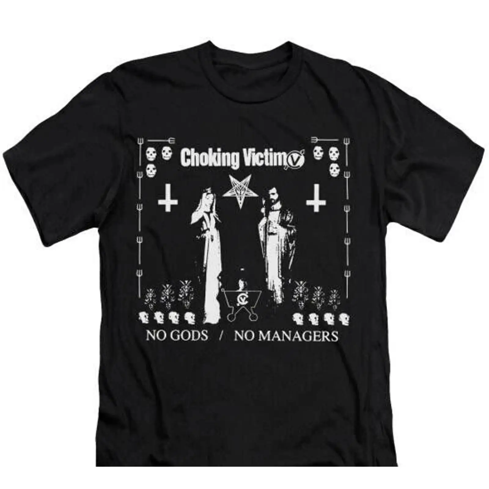 Choking Victim T 셔츠 밴드 머치 뮤직 인 - Vintage Fashion Victim 리뷰 및 가격