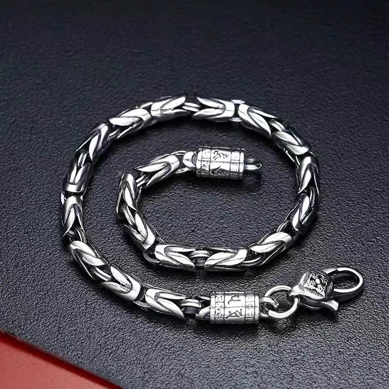 그레이트 세일 S925 스털링 실버 팔찌 6MM 빈티지 - Vintage Fashion For Sale 리뷰 및 가격