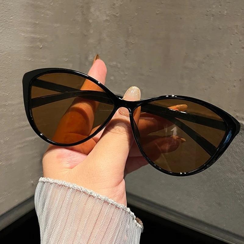 1Pc 레트로 프레임 고양이 눈 선글라스 여성 트렌디  - Vintage Fashion Girl 리뷰 및 가격